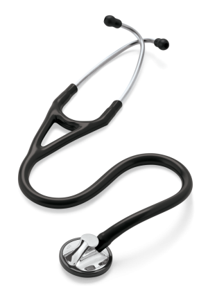3M Littmann master cardiology stethoscope, standard finish chestpiece, black tube