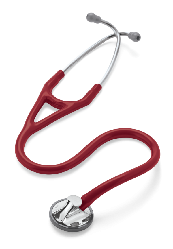 3M Littmann master cardiology stethoscope, standard finish chestpiece, Burgundy tube