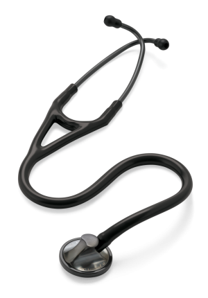3M Littmann master cardiology stethoscope, smoke finish chestpiece and eartubes, black tube