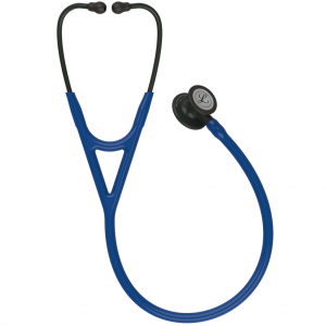 3M Littmann cardiology IV diagnostic stethoscope, black finish chestpiece, naby blue tube