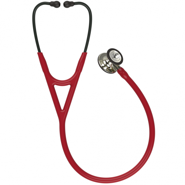 3M Littmann cardiology IV diagnostic stethoscope, champagne chestpiece and stem, Burgundy tube