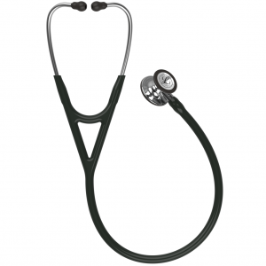 3M Littmann cardiology IV diagnostic stethoscope, mirror finish chestpiece, black tube