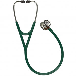 3M Littmann cardiology IV diagnostic stethoscope, champagne edition, hunter green tube, orange stem