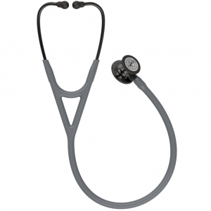 3M Littmann cardiology IV diagnostic stethoscope, high polish smoke, gray tube, smoke stem, smoke headset
